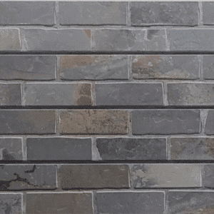 Gray Slate Brick 3D Textured Slatwall Panel