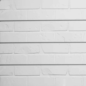White Brick 3D Textured Slatwall Panel