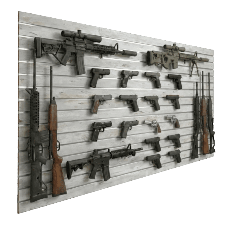 Barnwood Gun Wall Panel | Wall Mounted Gun Rack