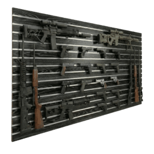 4x8 Black Woodgrain Gun Wall Panel