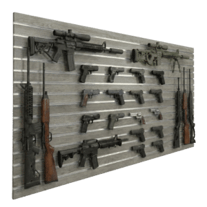 4x8 Gray Woodgrain Gun Wall Panel