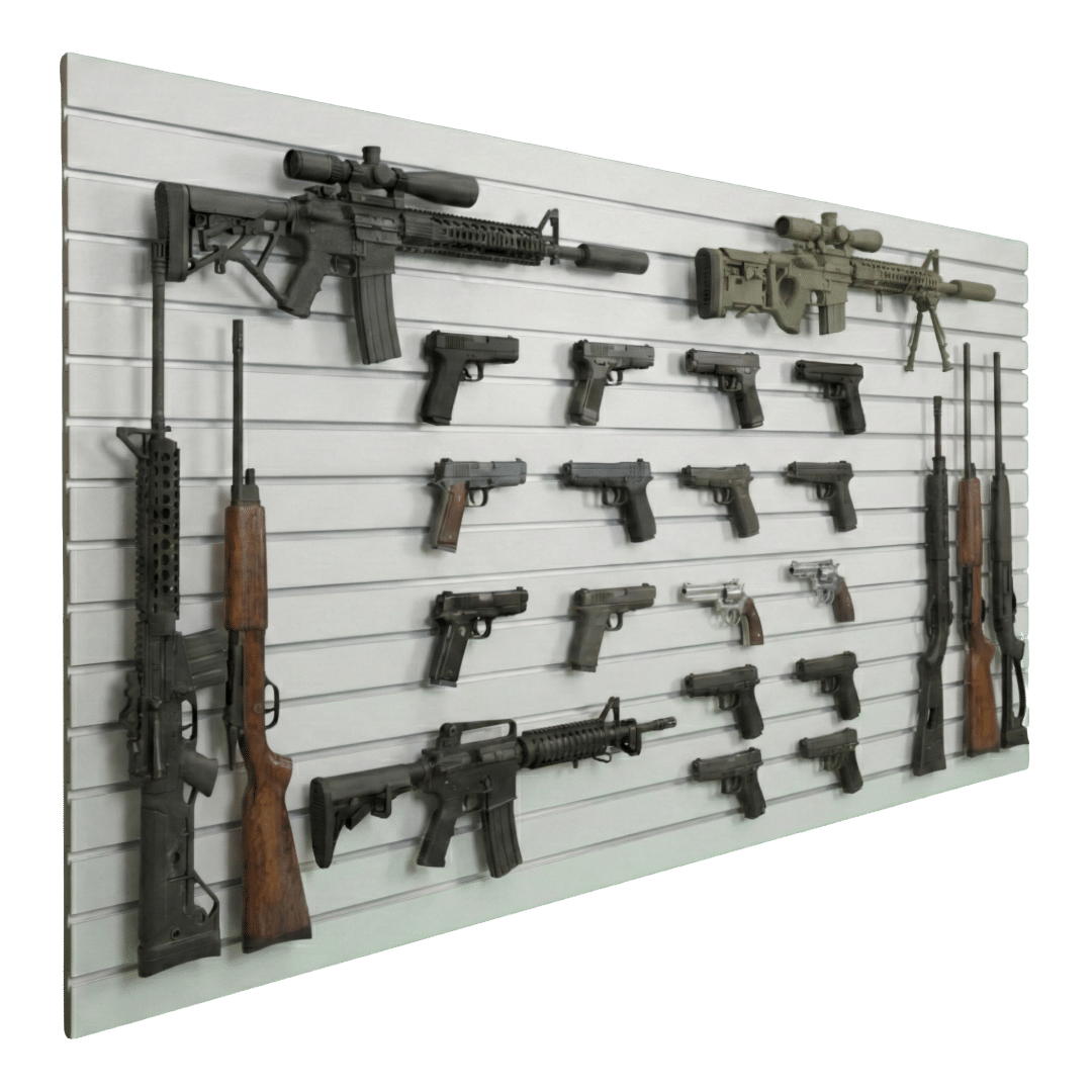 4x8 Matte White Gun Wall Panel