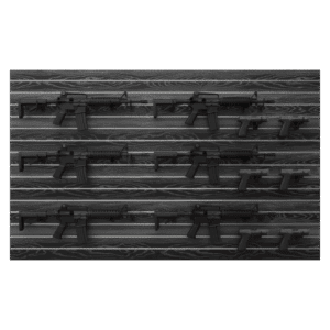 4x8 black woodgrain gun wall panel