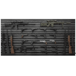 4x8 Black Woodgrain Gun Wall Panel Package