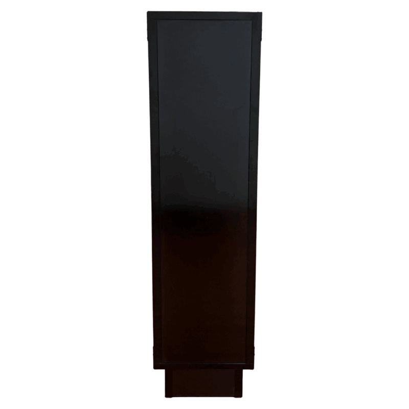 Black Double Sided Glass Wall Display Case - Image 2