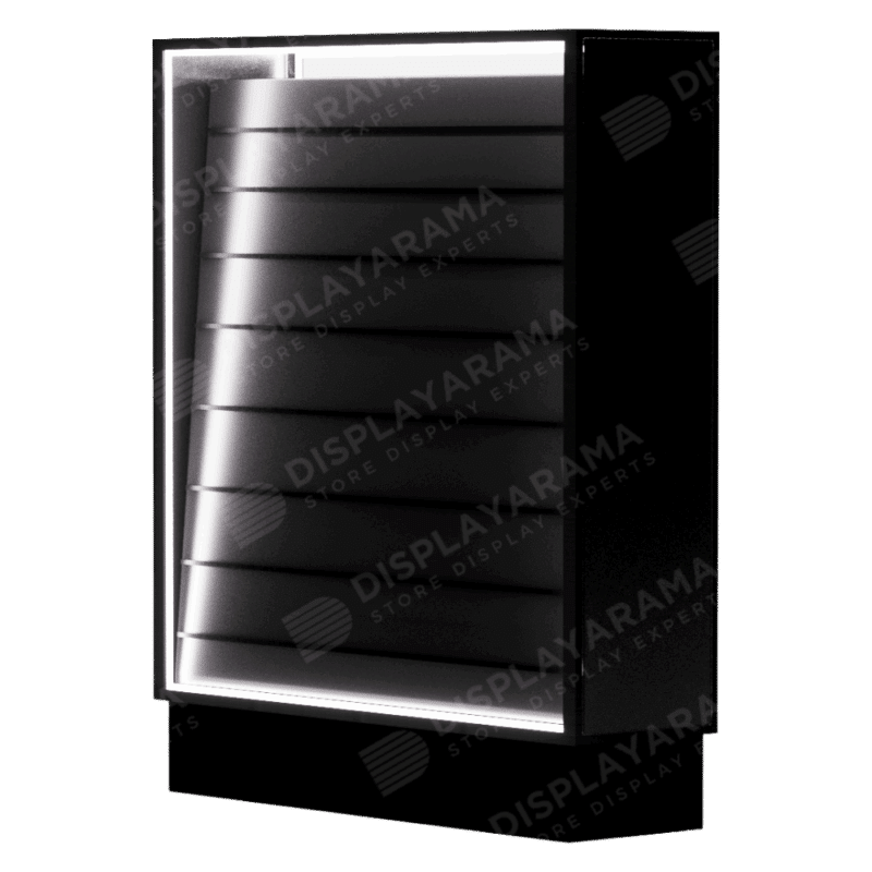 Black Double Sided Sports Card Display Case | with LED - Image 2