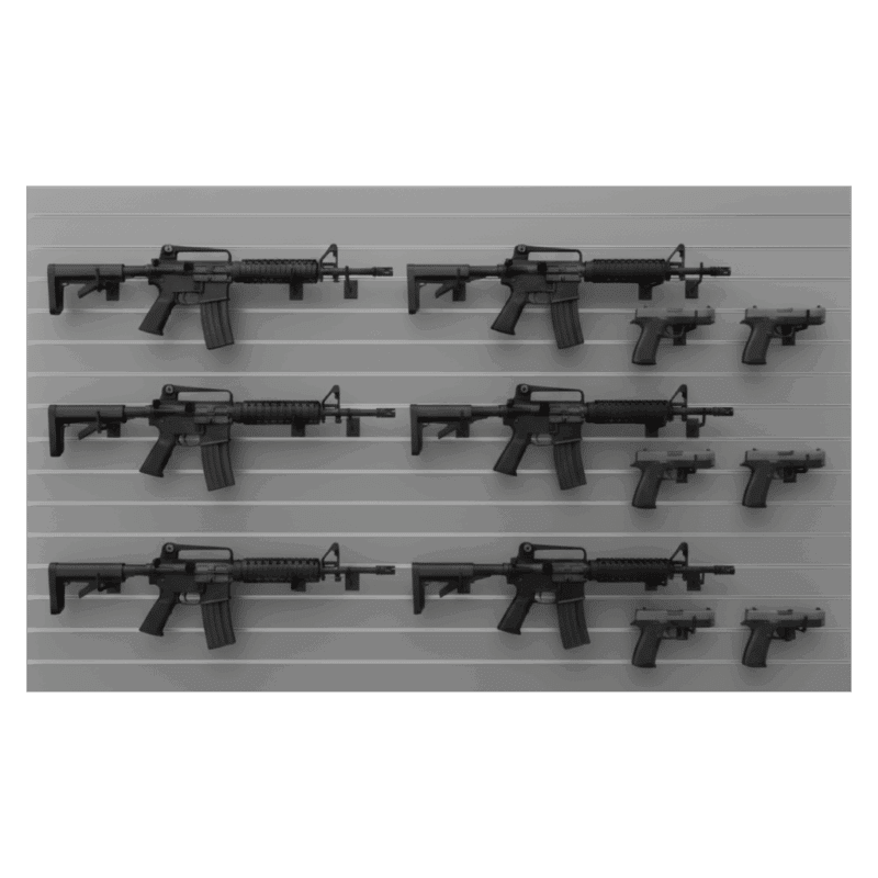 Gray 4x8 Gun Wall Panel