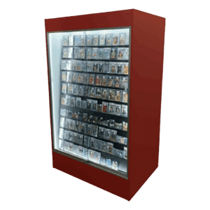 Cherry Sports Card Wall Display Case | with LED