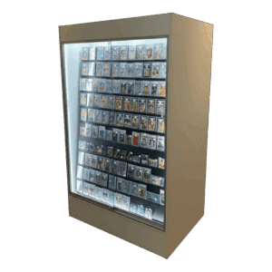 White Sports Card Wall Display Case | with LED