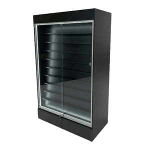 Sports Card Display Case | Black | Wall Edition | with LED & 2 Drawers