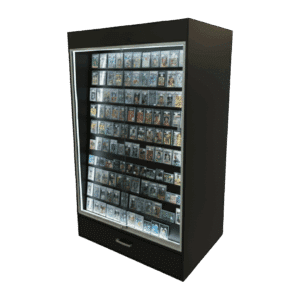 Sports Card Display Case | Black | Wall Edition | with LED & Drawer