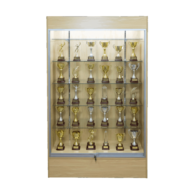 78" Maple Trophy Case | Full Vision