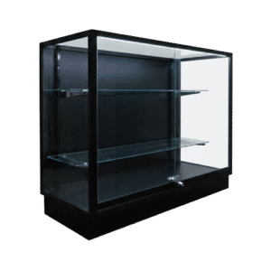 48"  Front Facing Black Extra Vision Display Case