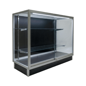 48"  Front Facing Silver Extra Vision Display Case