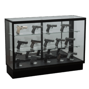 70" Black Gun Display Case | Extra Vision