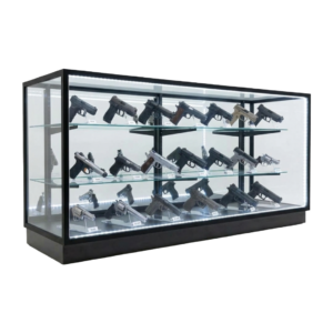70" Black Gun Display Case | Extra Vision