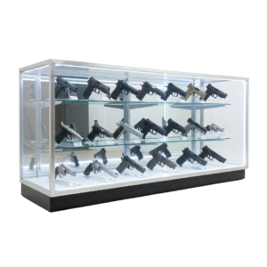 70" Silver Gun Display Case | Extra Vision