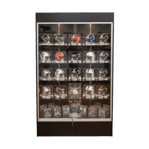 78" Black Sports Memorabilia Display Case | Full Vision