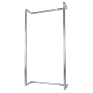 Alta Wall Display | Satin Chrome