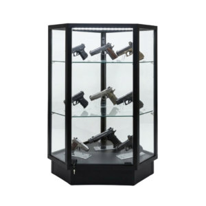 Black Gun Display Case Corner | Extra Vision