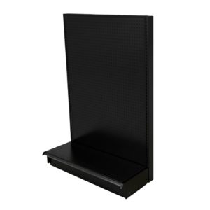 Gondola Shelving End Cap | Black | Madix Compatible | 36"W x 54"H