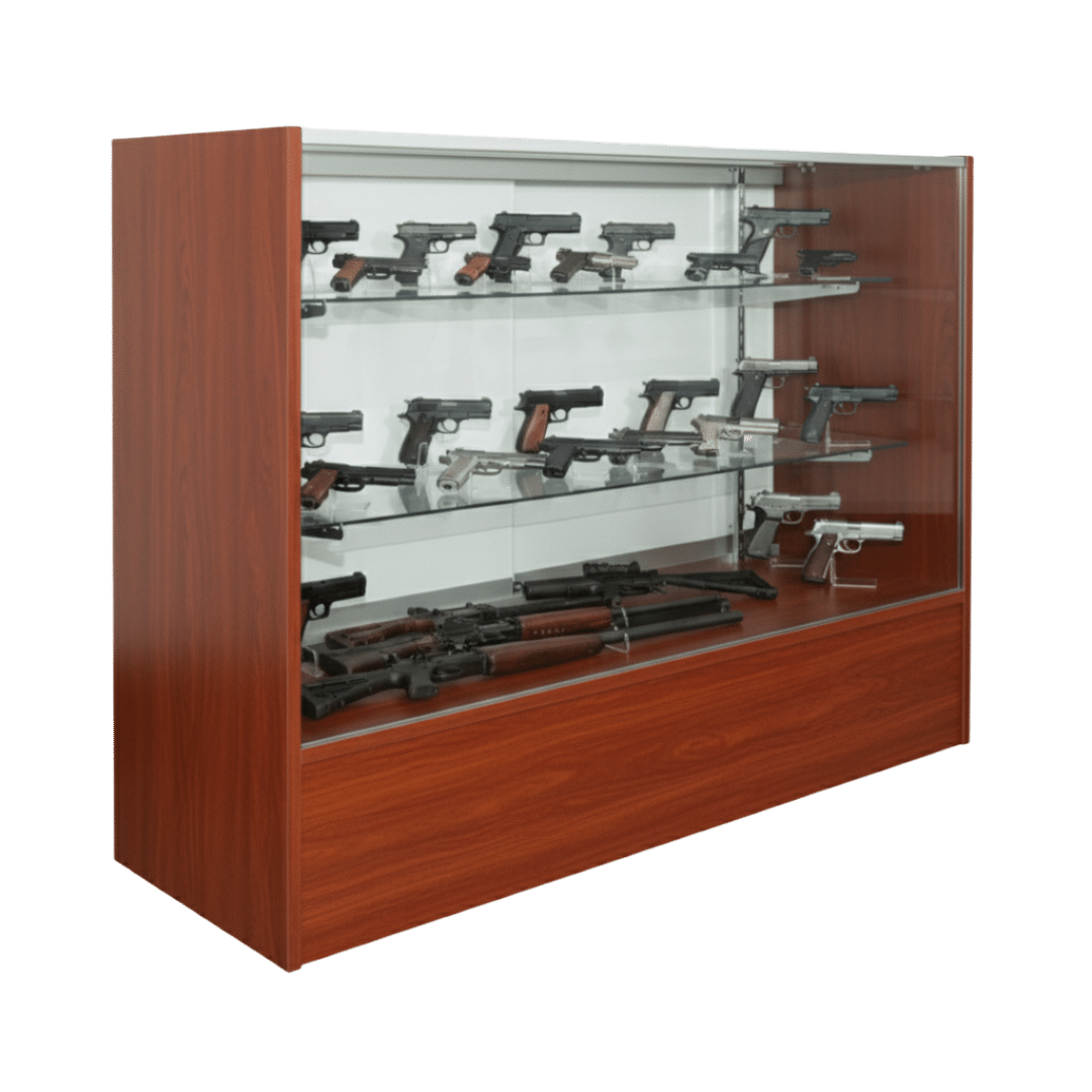 48" Cherry Gun Display Case | Full Vision