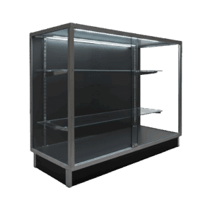 48"  Front Facing Silver Extra Vision Display Case