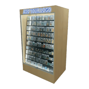 Sports Card Display Case | Maple | Wall Edition | with Custom Logo