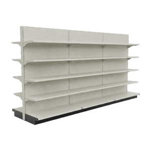 Double Sided Gondola Shelving