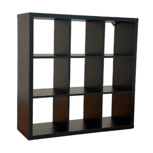 9 Cube Black Cubby Display