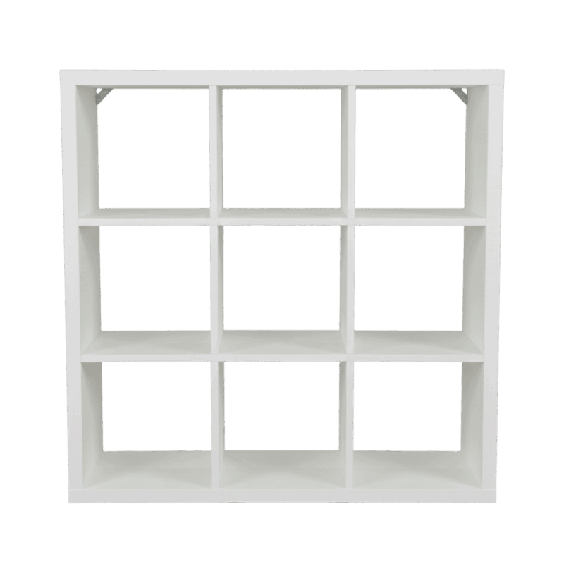 Display Cubbie 9 Cube White Cubby Display | Retail Display Fixtures