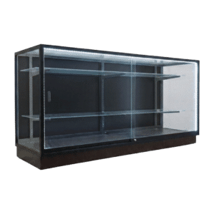 70" Black Front Facing Display Case | Extra Vision