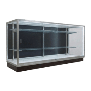 70" Silver Front Facing Display Case | Extra Vision