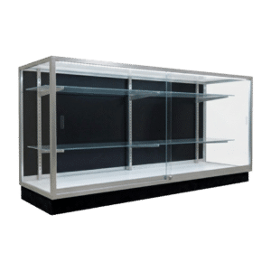 70" Silver Front Facing Display Case | Extra Vision