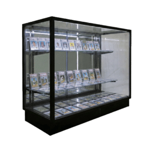 48" Black Countertop Sports Card Display Case | Extra Vision