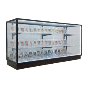 70" Black Countertop Sports Card Display Case | Extra Vision