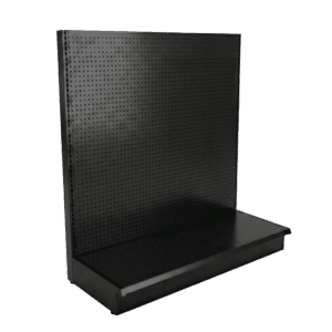 Black Gondola Shelving Wall Starter Unit