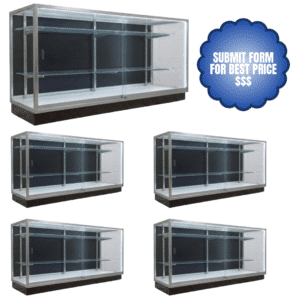 70" Silver Front Facing Wholesale Display Cases | Extra Vision