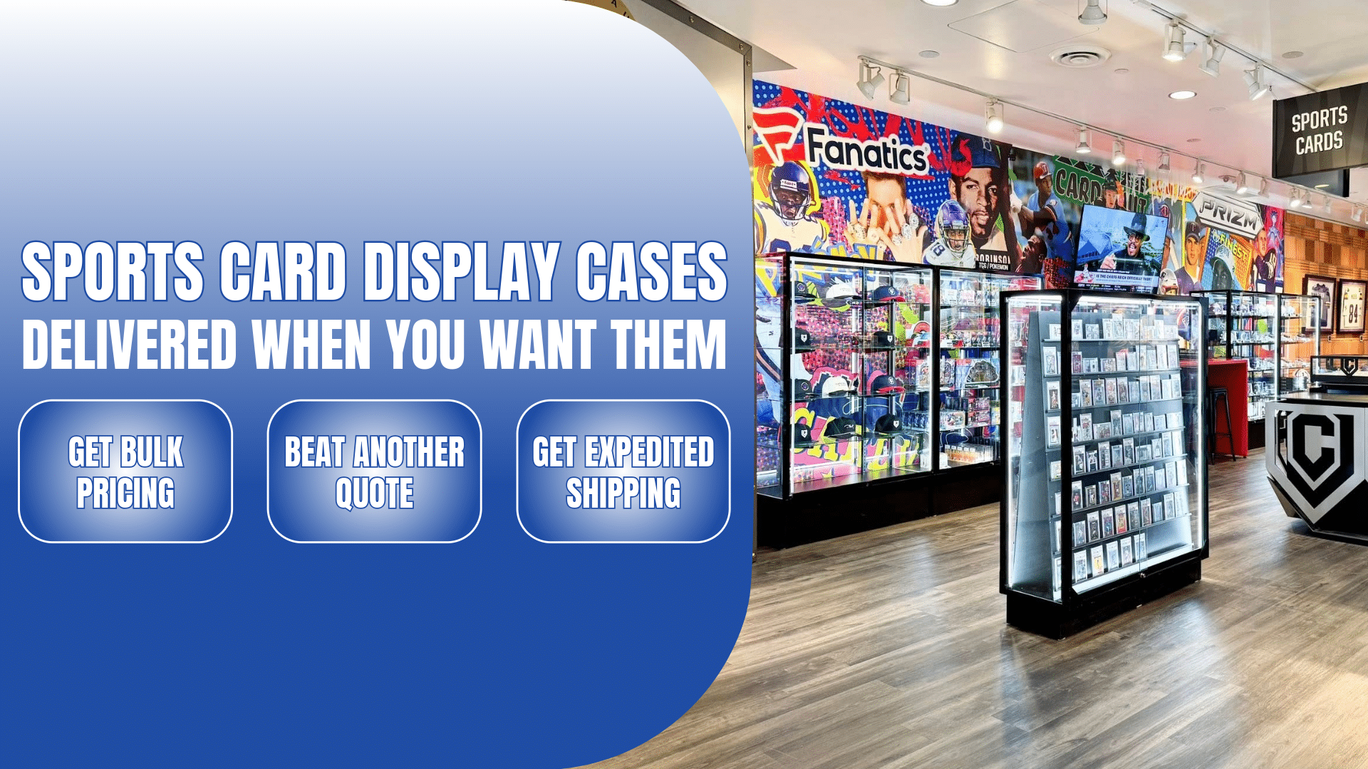 Sports Card Display Cases | Made For TCG & Sports Card Shops Sports Card Display Cases | Made For TCG & Sports Card Shops