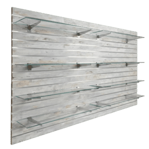 Barnwood Slatwall Panel Shelving Bundle