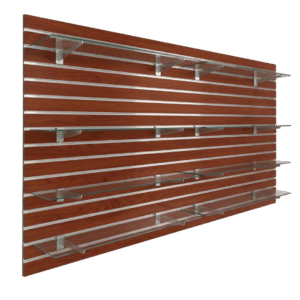 Cherry Slatwall Panel Shelving Bundle