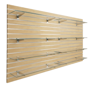 Maple Slatwall Panel Shelving Bundle