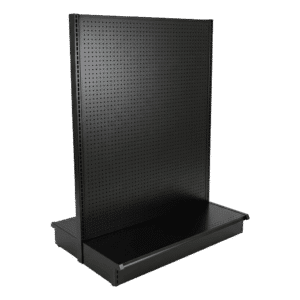 Black Double Sided Gondola Shelving Starter Unit | Madix Compatible | 48" x 72"