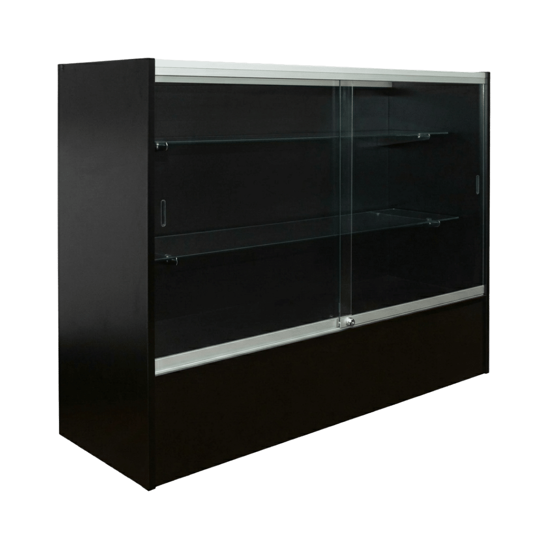 48" Black Front Facing Display Case | Full Vision