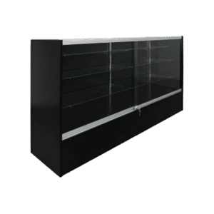 70" Black Front Facing Display Case | Full Vision