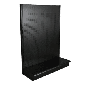 Black Gondola Wall Shelving Starter Unit | Madix Compatible | 48" x 72"