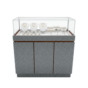 Grey Felt Jewelry Display Case