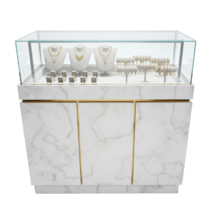 Ice Onyx & Gold Jewelry Display Case