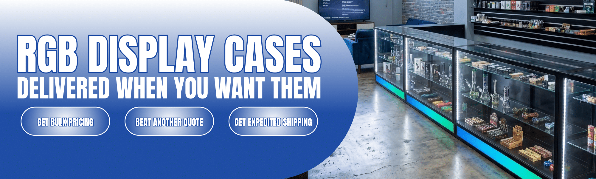 RGB Display Cases Product Category Hero Image - Desktop