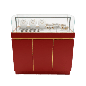 Red & Gold Jewelry Display Case